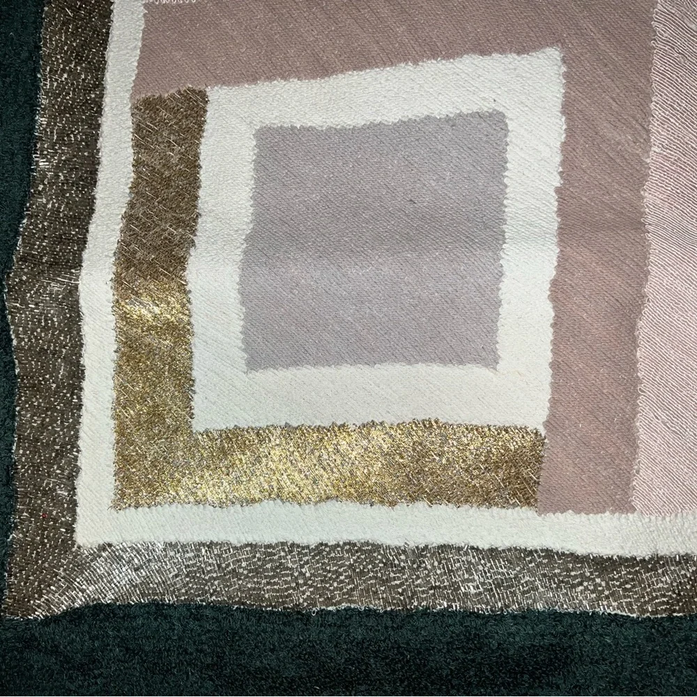 West Elm Beaded Metallic Pillow cover 20x20
